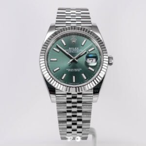 A5271 <span style="display:none;">Rolex</span> Datejust 41 Mint Green Fluted Bezel Jubilee NEW(2026)
