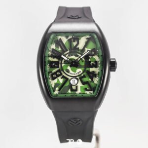 <span style="display:none;">Franck Muller</span> Vanguard “Camouflage” Black Rubber 45mm