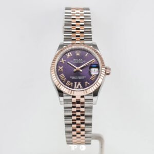 <span style="display:none;">Rolex</span> Datejust 31 Aubergine Two Tone Rose Gold Diamond On VI LIKE NEW(2026)