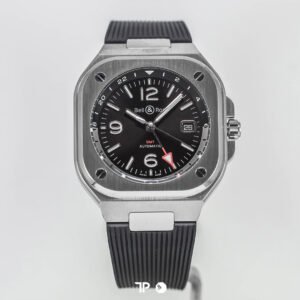<span style="display:none;">Bell & Ross</span> BR05 GMT Black Dial Black Rubber 41mm LIKE NEW (2026)