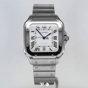 <span style="display:none;">Cartier</span> Santos White Large Size LIKENEW (2026)