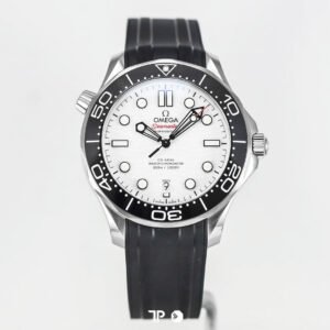 <span style="display:none;">Omega</span> Seamaster Diver White Dial Black Ceramic Bezel Rubber Strap 42mm NEW(2026)