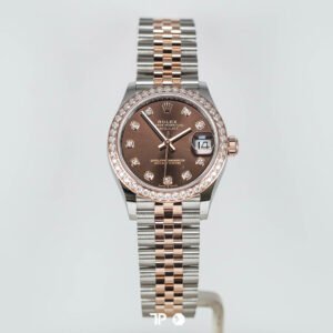 A4600 <span style="display:none;">Rolex</span> Datejust 31 Two Tone Rose Gold RBR Choco Diamond NEW(2026)