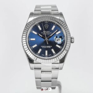 A4605 <span style="display:none;">Rolex</span> Datejust 41 Blue Dial Fluted Bezel Oyster (2016)