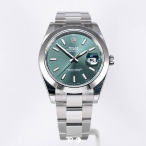 A4621 <span style="display:none;">Rolex</span> Datejust 41 Mint Green Dome Bezel Oyster NEW (2026)