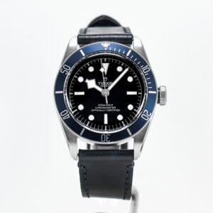 <span style="display:none;">Tudor</span> BlackBay 41 Blue Bezel Black Dial Leather (2023)