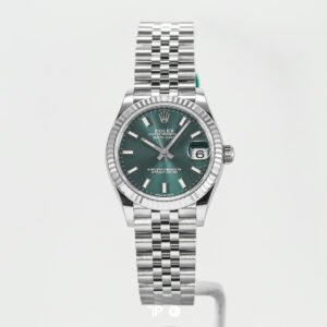 R826 <span style="display:none;">Rolex</span> Datejust 31 Mint Green Dial Fluted Bezel Jubilee Bracelet NEW(2026)