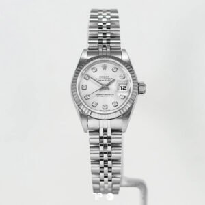 A4727 <span style="display:none;">Rolex</span> Datejust 26 Silver Diamond Index 'F SERIES' (2004) Jubilee