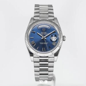 <span style="display:none;">Rolex</span> Daydate 40 White Gold Blue Roman President (2023)