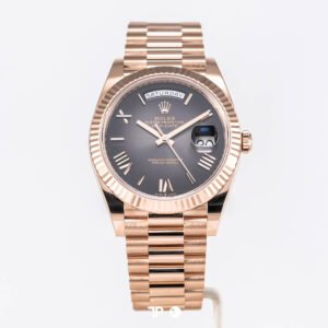 <span style="display:none;">Rolex</span> Daydate 40 Slate Ombré Roman President Black Dial NEW(2026)