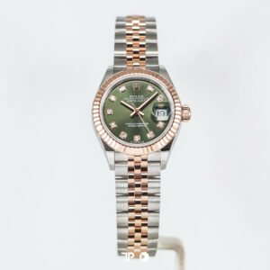 <span style="display:none;">Rolex</span> Datejust 28 Olive Green Dial Diamond Two Tone Rose Gold NEW(2026)