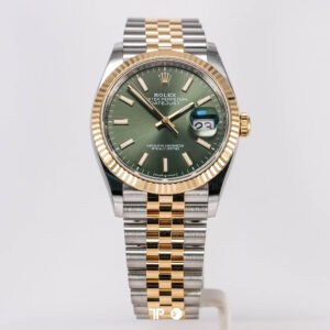 A5266 <span style="display:none;">Rolex</span> Datejust 36 Twotone Yellow Gold Green Dial NEW (2026)