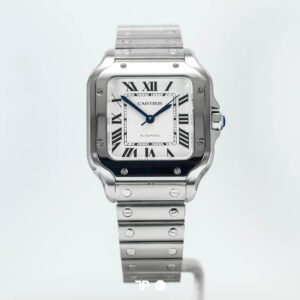 A5350 <span style="display:none;">Cartier</span> Santos Medium White 35mm (2025)