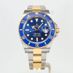 <span style="display:none;">Rolex</span> Submariner Two Tone Yellow Gold Blue Sunburst 41mm (2021)