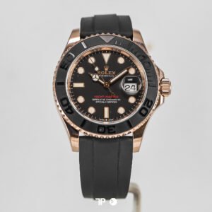 R1219 <span style="display:none;">Rolex</span> Yacht-Master Rose Gold Oysterflex 40mm (2020)