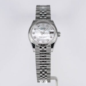 A5640 <span style="display:none;">Rolex</span> Datejust 31 White MOP Dial Diamond Index NEW(2026)