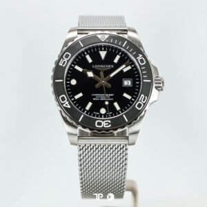 <span style="display:none;">Longines</span> HydroConquest Black Dial Mesh Bracelet 42mm NEW(2026)