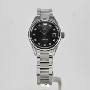 R1195 <span style="display:none;">TAG Heuer</span> Carrera Cal 9 Black Dial Diamond Index 28mm (2016)