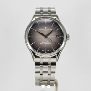 R1201 <span style="display:none;">Baume & Mercier</span> Clifton Baumatic Grey Dial Bracelet 40mm