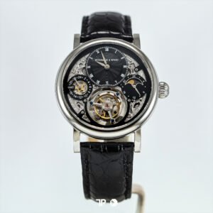 <span style="display:none;">Hussman & Wind</span> GMT Anatomic Tourbillon Skeleton Black Dial 42.5mm