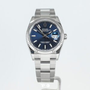 <span style="display:none;">Rolex</span> Datejust 36 Blue Fluted Bezel Oyster (2021)