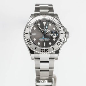 A6056 <span style="display:none;">Rolex</span> Yacht Master Platinum Bezel Rhodium Dial (2021)