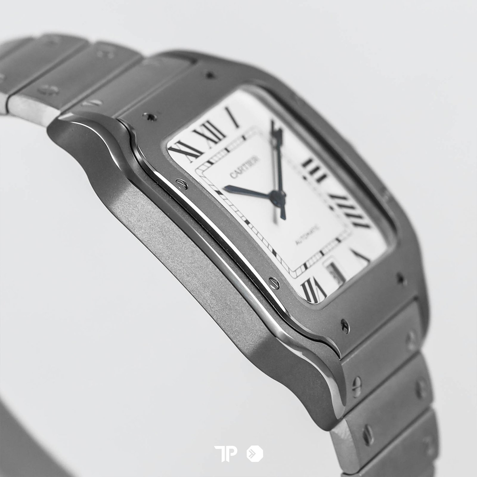 <span style="display:none;">Cartier</span> Santos White Titanium Large Size NEW (2026) - Image 4