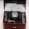<span style="display:none;">Cartier</span> Santos White Titanium Large Size NEW (2026) - Thumbnail Image 7