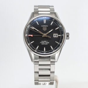 R1434 <span style="display:none;">TAG Heuer</span> Carrera Calibre 7 Twin-Time Automatic Black Dial 41mm (2015)