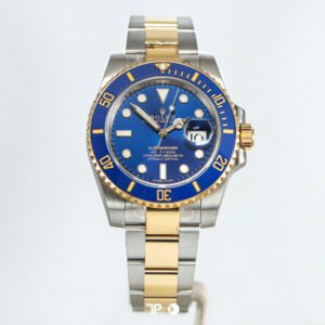 <span style="display:none;">Rolex</span> Submariner Two Tone Yellow Gold Blue Sunburst 40mm (2018)