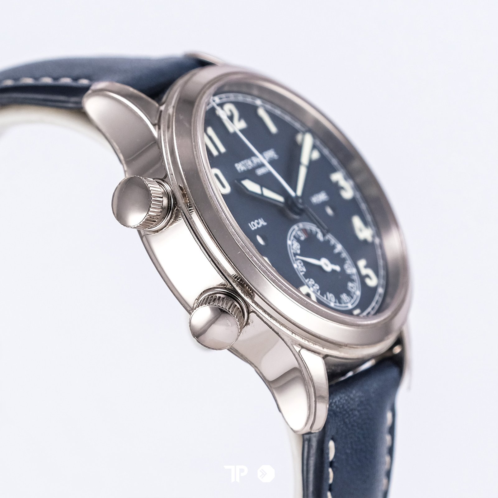 <span style="display:none;">Patek Philippe</span> Calatrava Pilot Travel Time White Gold 7234G-001 Blue Dial 37.5mm (2023) - Image 3